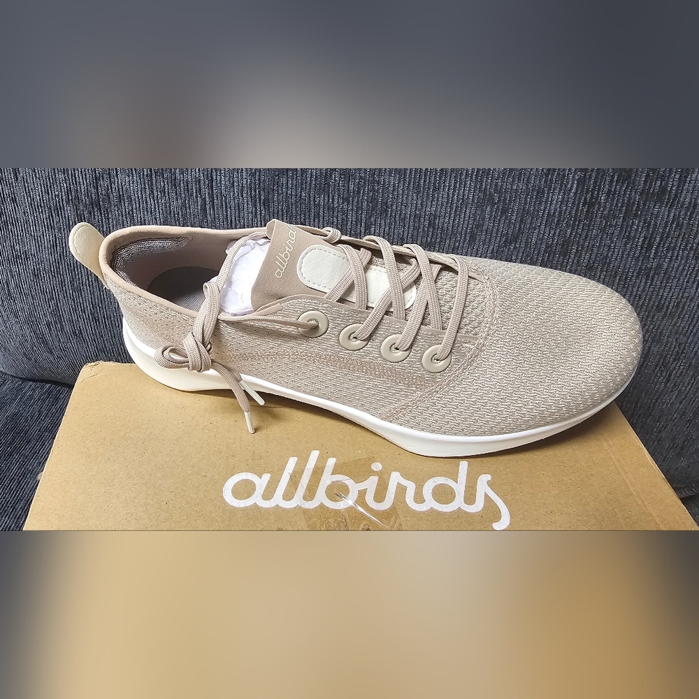 Allbirds Women's Beige Lace-Up Sneakers